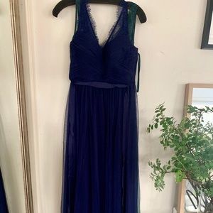 BHLDN Fleur Dress - Navy, 0